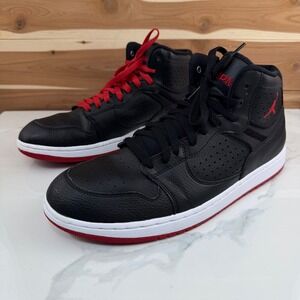 Jordan‎ Nike Access Basketball Shoes Black/Gym Red/White Size 11.5
